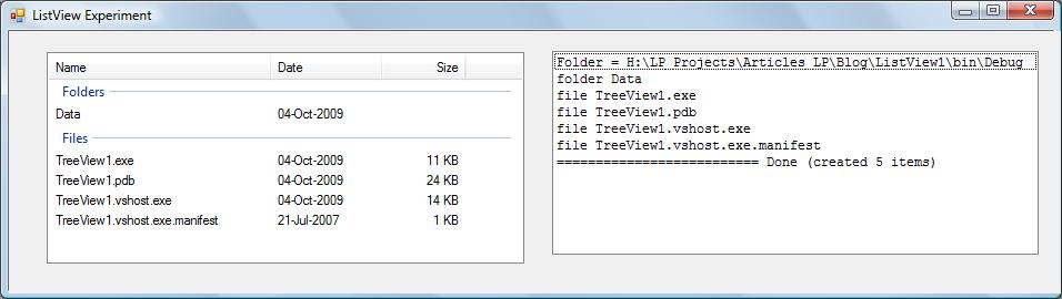 ListView Experiment